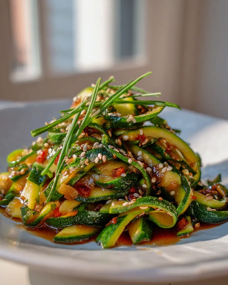 Zucchini Stir Fry: Einfach & Lecker mit Knoblauch-Soja-Sauce – Schritt 2